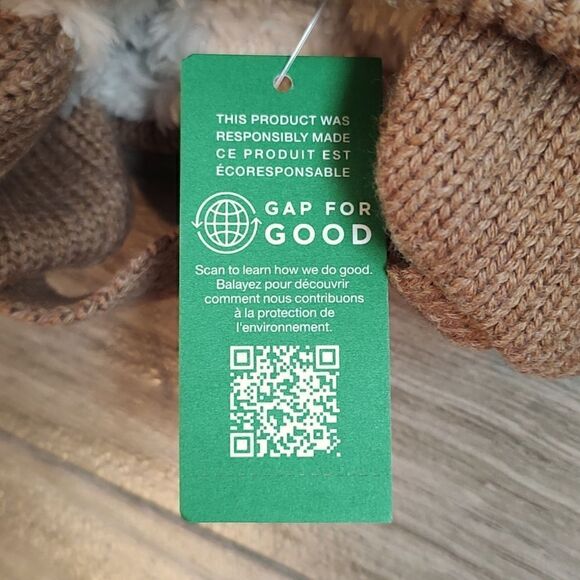 New With Tag Gap Newborn‎ (Up to 7lbs.) Sherpa-Lined Bear Beanie - Picture 7 of 7